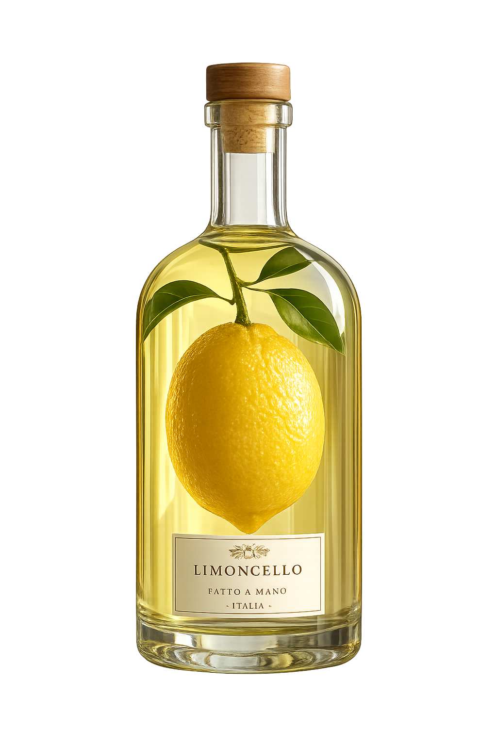 Limited edition limoncello met citroen in de fles