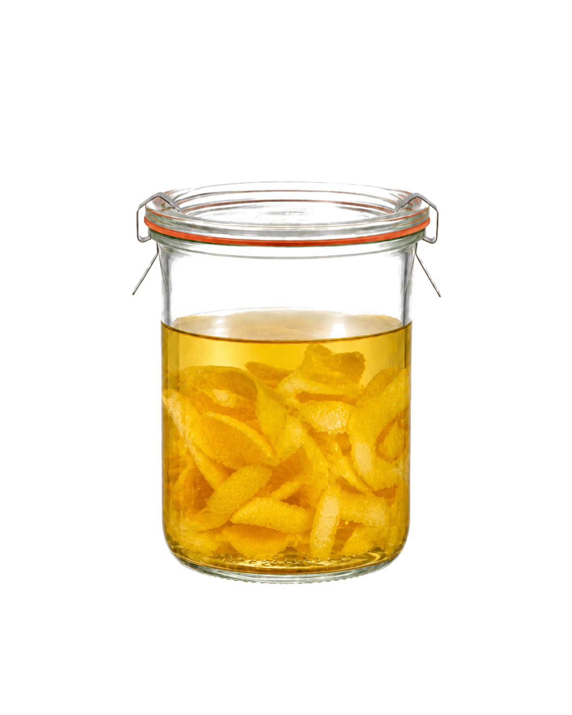 Citroenschillen in pure alcohol voor limoncello